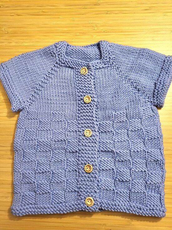 Zilas krāsas vestīte