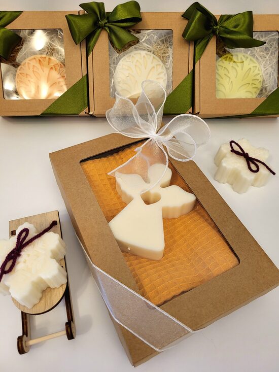 Medus krāsas dvielis svecīte